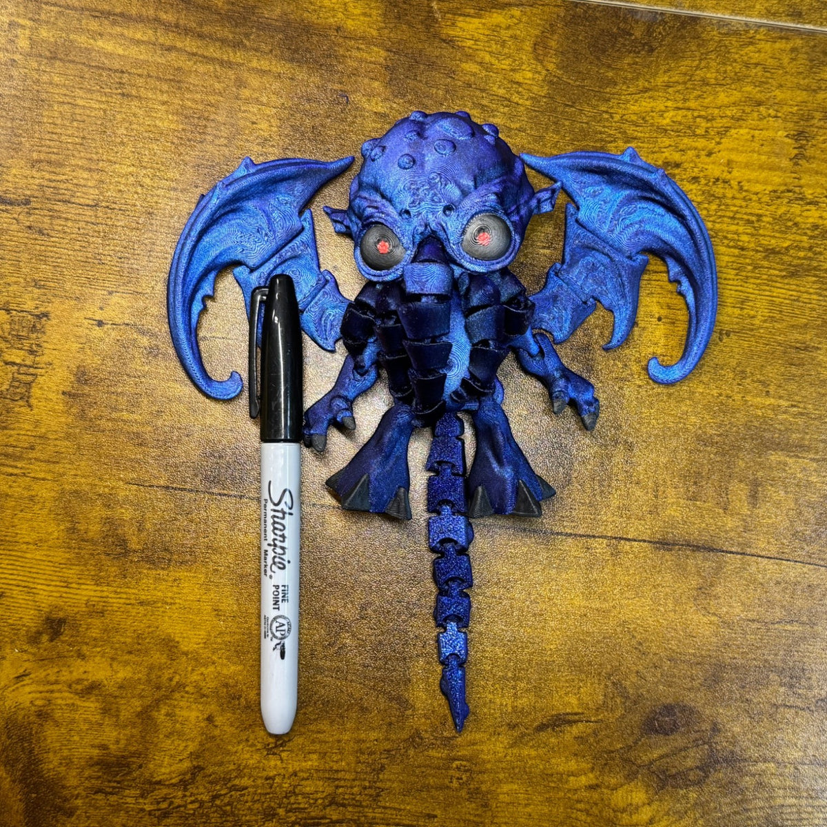 3D Printed Cthulhu Figure – Winged Cosmic Horror Collectible