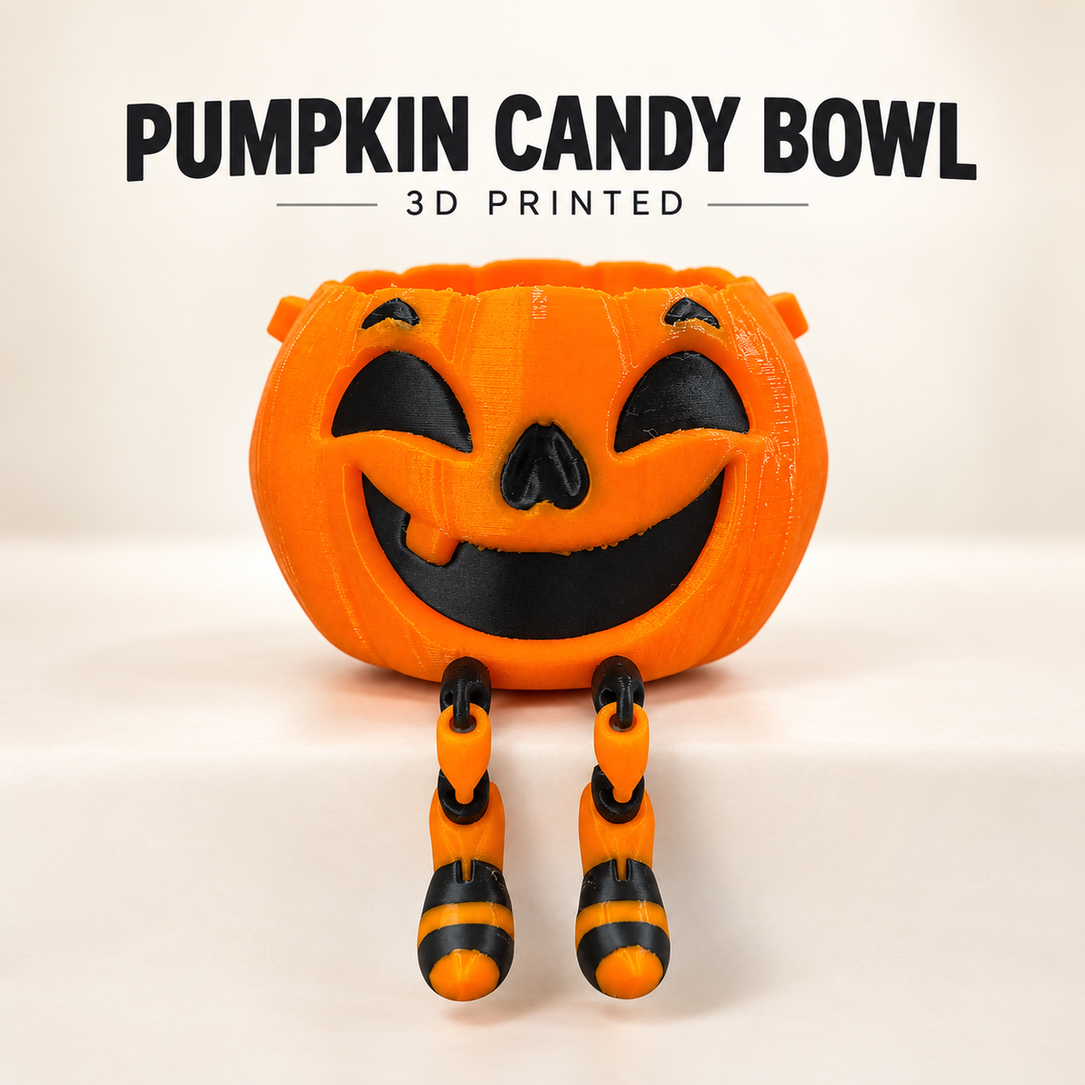 3D Printed Pumpkin Candy Bowl | Halloween Decor