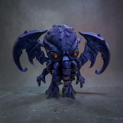 3D Printed Cthulhu Figure – Winged Cosmic Horror Collectible