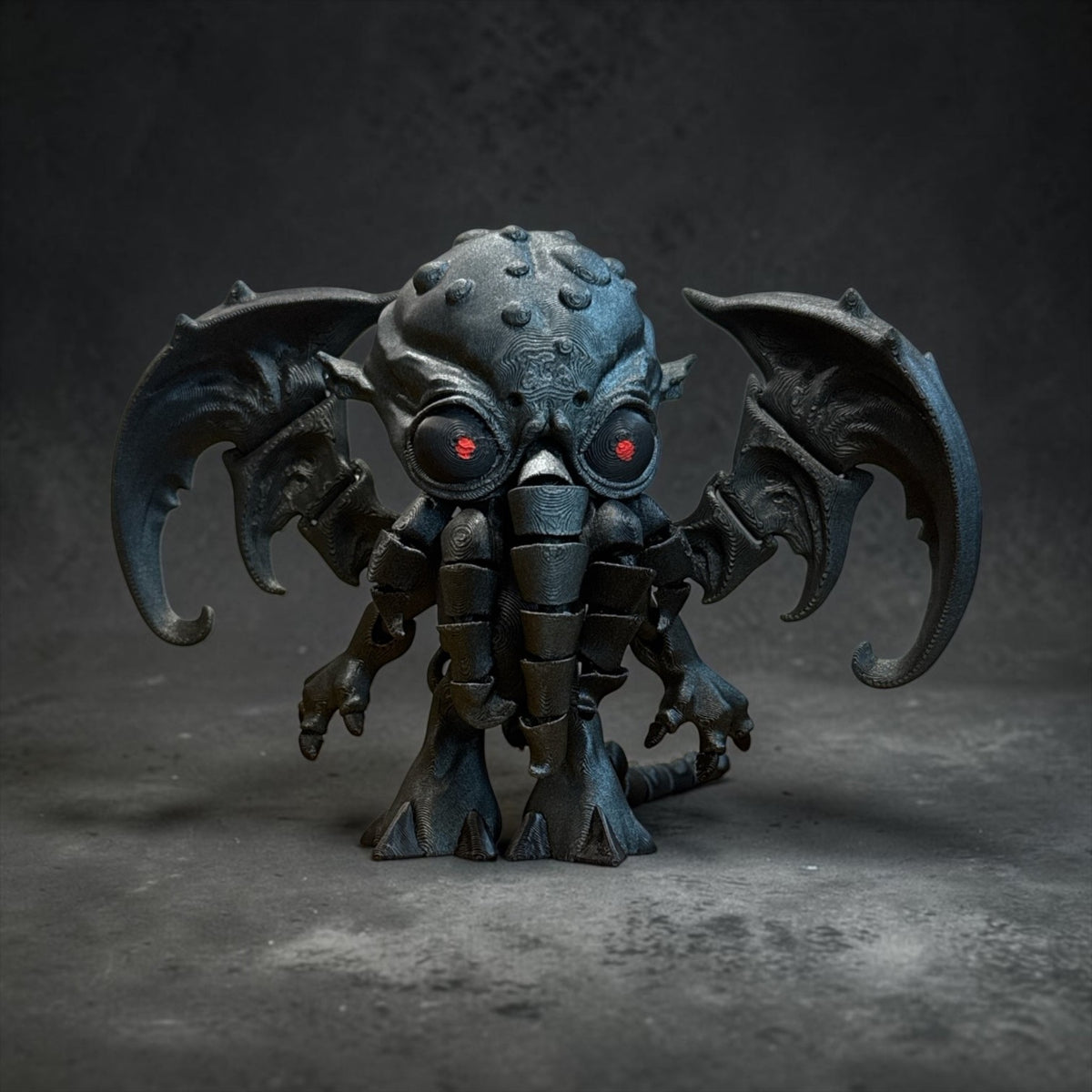 3D Printed Cthulhu Figure – Winged Cosmic Horror Collectible