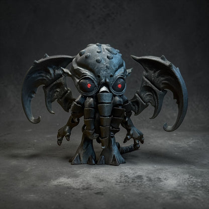3D Printed Cthulhu Figure – Winged Cosmic Horror Collectible