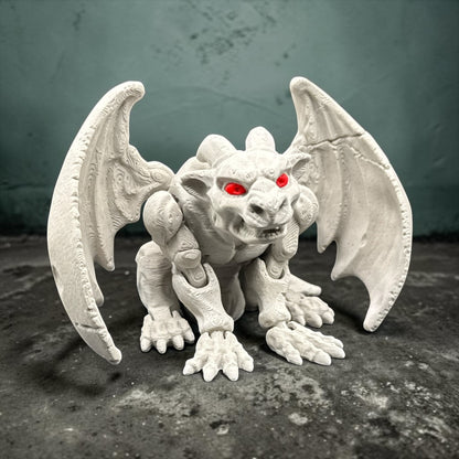 3D Printed Gargoyle – Articulated Gothic Fantasy Collectible