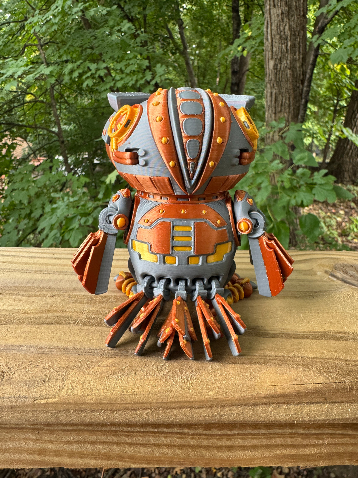 Cyber Owl 3D Printed Robot Owl Collectible