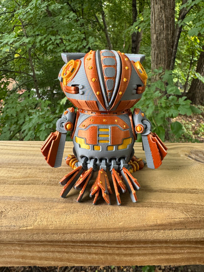 Cyber Owl 3D Printed Robot Owl Collectible