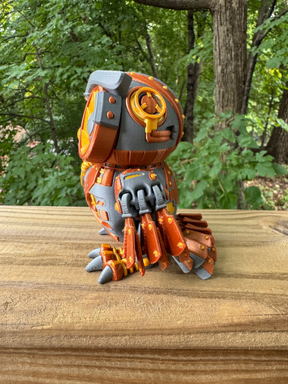 Cyber Owl 3D Printed Robot Owl Collectible