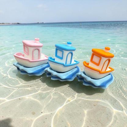 3D Printed Tugboat Clicker Fidget Toy | Mini Boat